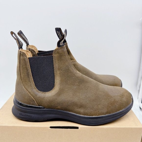 BLUNDSTONE BL 2142 Active Chelsea Boot Brown Black Suede Womens AU 8 US 11 - Picture 5 of 11